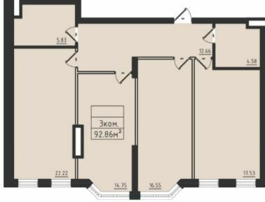 3-комнатная 92.86 м² в ЖК Avinion от 24 150 грн/м², Одесса