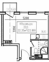 1-кімнатна 22.35 м² в ЖК City House History від 36 900 грн/м², Одеса