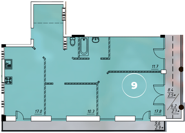 3-кімнатна 85.3 м² в ЖК Via Roma від 18 950 грн/м², Одеса