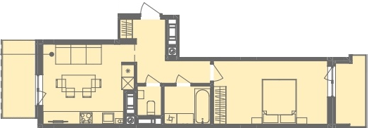 1-комнатная 48.7 м² в ЖК Этно Дом от 18 000 грн/м², с. Горишний