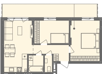 2-кімнатна 62.73 м² в ЖК Етно Дім від 17 300 грн/м², с. Горішній