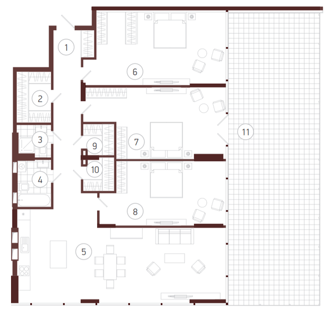 3-комнатная 260.3 м² в ЖК Obolon Plaza от 69 200 грн/м², Киев