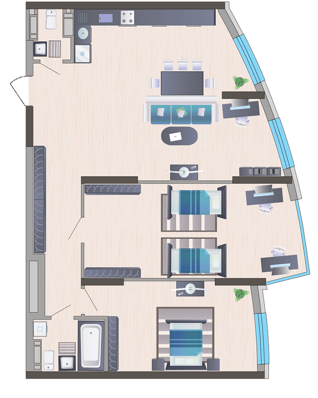 3-комнатная 100.96 м² в ЖК Symbol от 30 950 грн/м², Киев