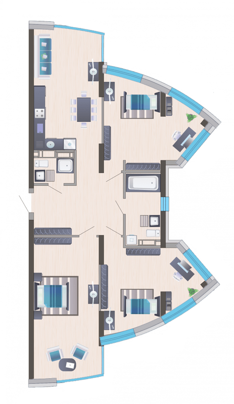 3-кімнатна 108.04 м² в ЖК Symbol від 30 950 грн/м², Київ