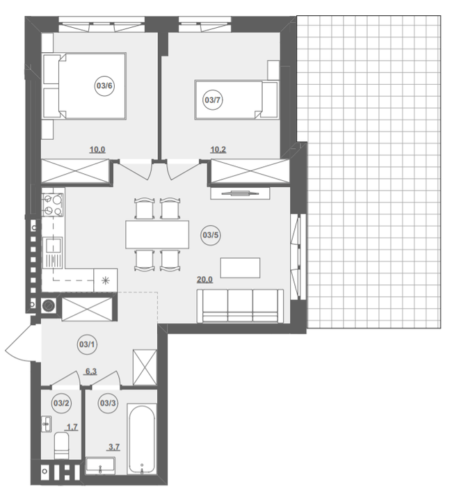 2-комнатная 55.56 м² в ЖК ИНЖИР от 25 000 грн/м², Львов