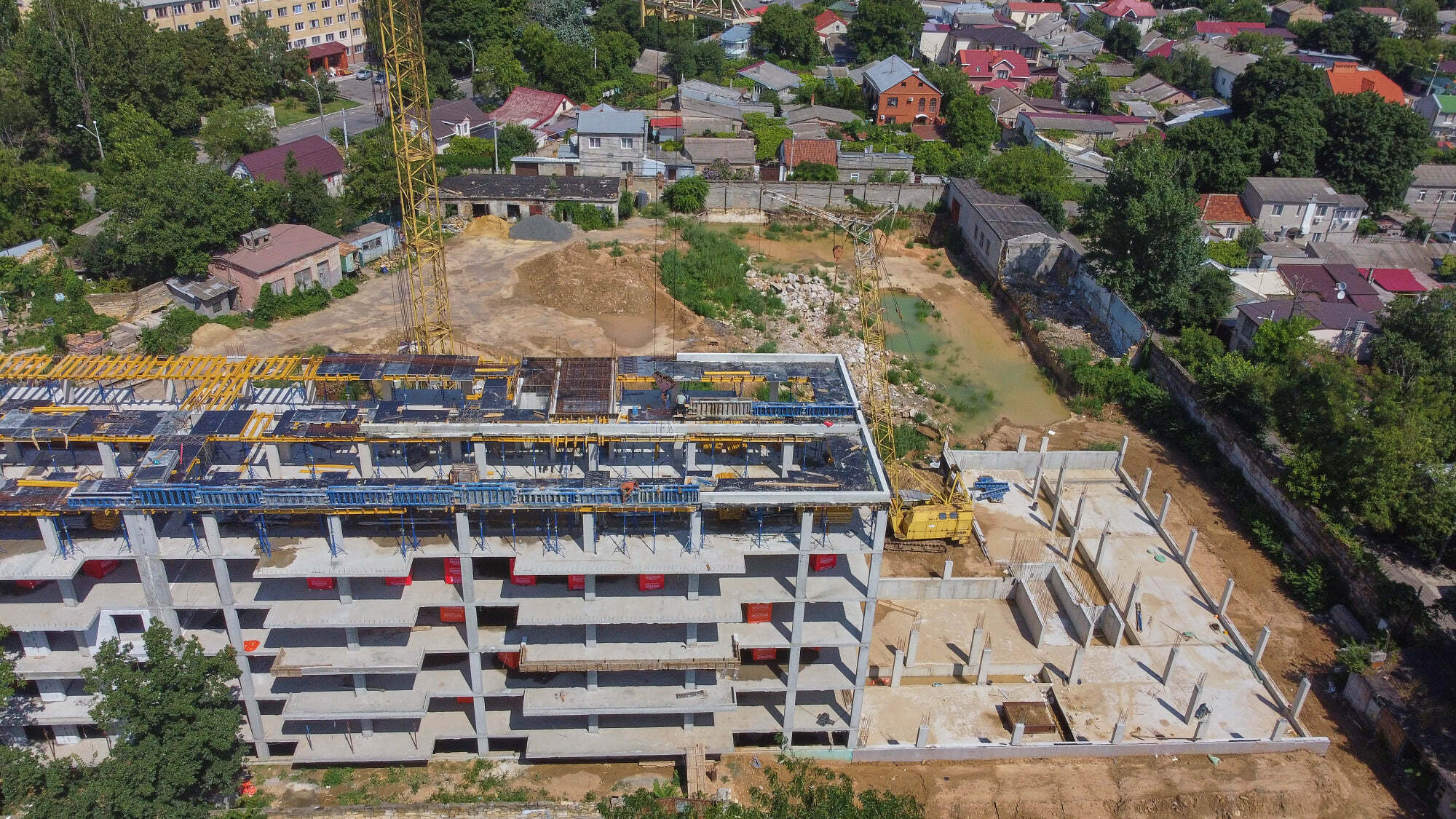 Ход строительства ЖК Акварель-7, июль, 2021 год