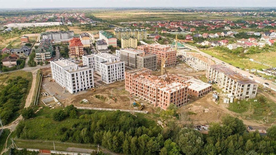 Хід будівництва ЖК Квадрат, серп, 2021 рік