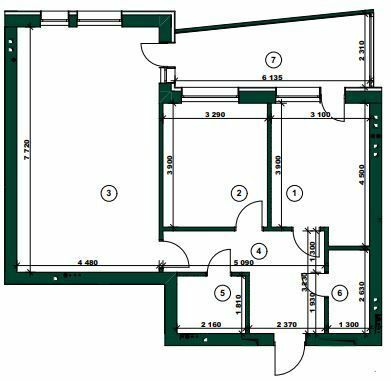 2-кімнатна 82.38 м² в ЖК ParkVille від 42 050 грн/м², Харків