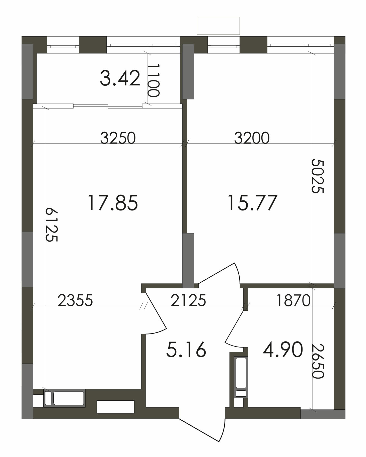 1-кімнатна 47.54 м² в ЖК Star City від 25 300 грн/м², Київ