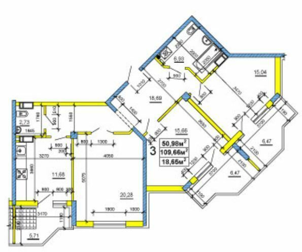 3-кімнатна 109.66 м² в ЖК на вул. Сержанта Жужоми,1 від 17 950 грн/м², Черкаси