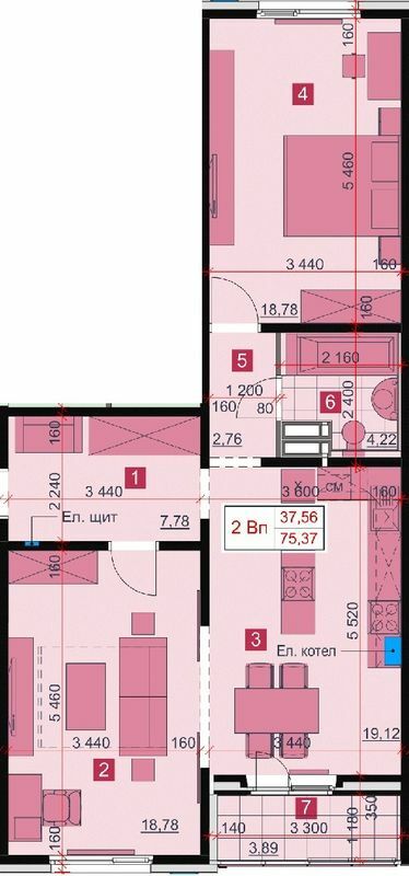 2-комнатная 75.37 м² в ЖК Greendom от 17 000 грн/м², с. Погребы