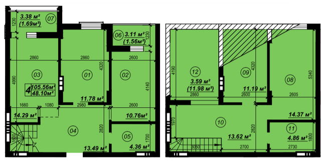 Двухуровневая 105.56 м² в ЖК Verba от 18 800 грн/м², пгт Глеваха