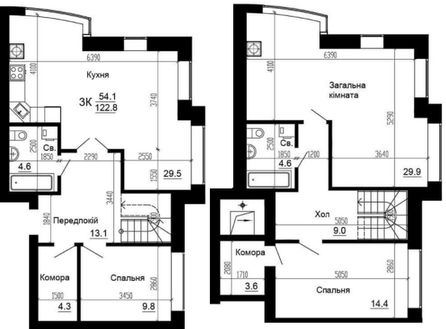 Двухуровневая 122 м² в ЖК Bavaria City от 18 000 грн/м², с. Крюковщина