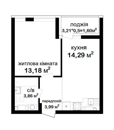 1-кімнатна 36.92 м² в ЖК Феофанія City від 49 000 грн/м², Київ