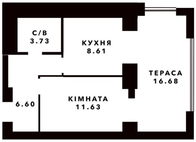 1-кімнатна 46.9 м² в ЖК Art Residence від 23 500 грн/м², м. Ірпінь