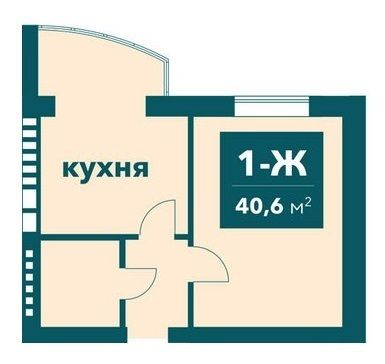 1-кімнатна 40.6 м² в ЖК Ібіс від 20 000 грн/м², м. Ірпінь