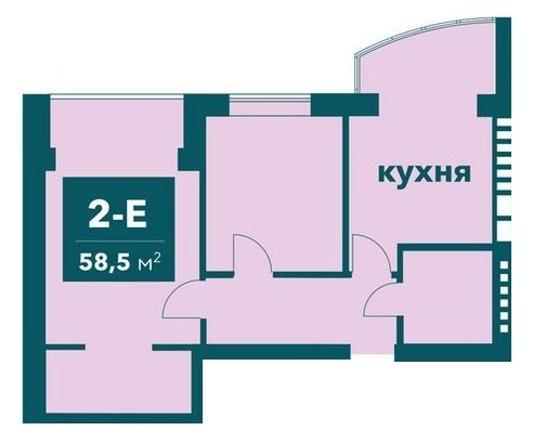 2-комнатная 58.5 м² в ЖК Ибис от 21 000 грн/м², г. Ирпень