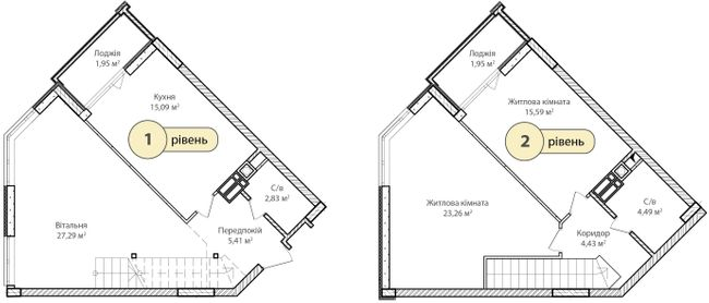 Дворівнева 103.9 м² в ЖК Синергія Сіті від 19 400 грн/м², м. Ірпінь