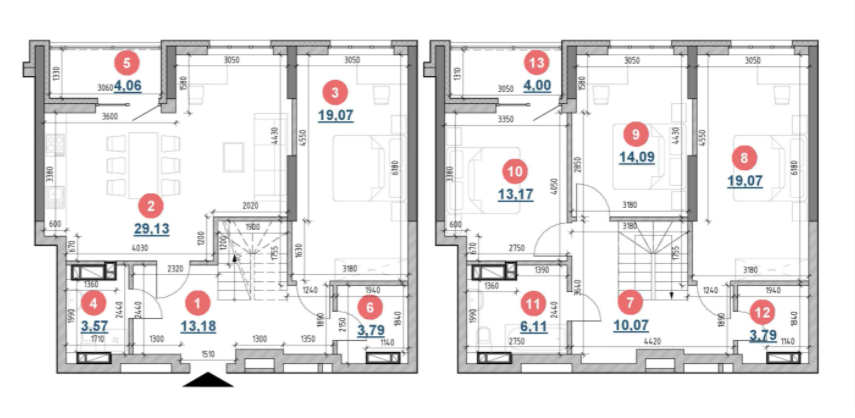 Двухуровневая 143.1 м² в ЖК Берег Днепра от 41 294 грн/м², Киев