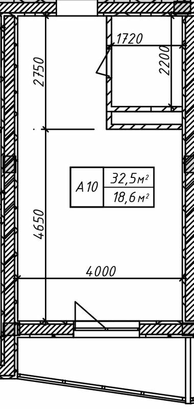 Студія 32.5 м² в ЖК A3UM від 42 600 грн/м², Київ