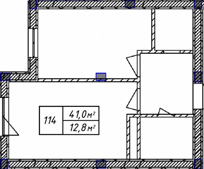 1-комнатная 41 м² в ЖК A3UM от 42 600 грн/м², Киев