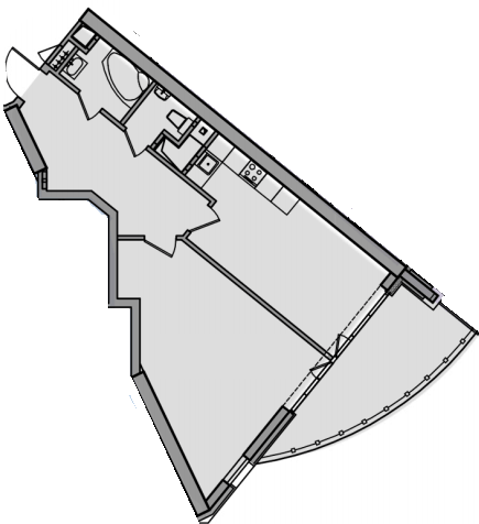 1-комнатная 63.42 м² в ЖК Alter Ego от 80 400 грн/м², Киев