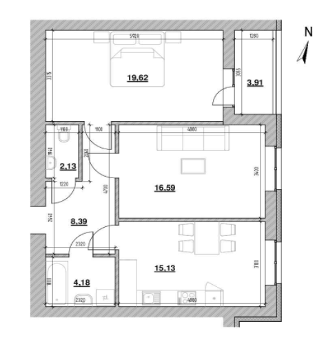 2-кімнатна 71.22 м² в ЖК Шенген від 27 915 грн/м², Львів