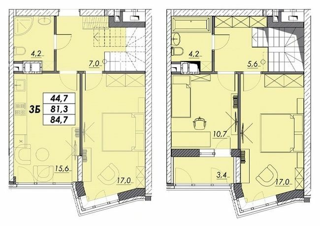 Дворівнева 84.7 м² в ЖК Прохоровський квартал від 22 150 грн/м², Одеса