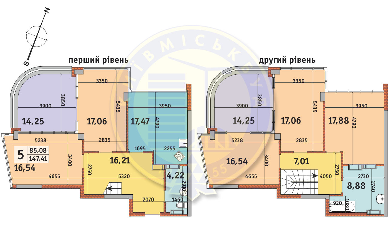 Дворівнева 147.41 м² в ЖК Урлівський-2 від 30 243 грн/м², Київ