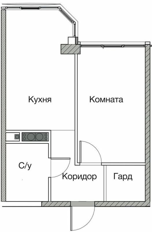 1-комнатная 39.3 м² в ЖК Новая Европа от 19 100 грн/м², с. Иличанка