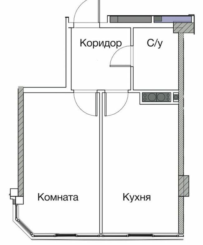 1-кімнатна 41.7 м² в ЖК Нова Європа від 19 100 грн/м², с. Ілічанка