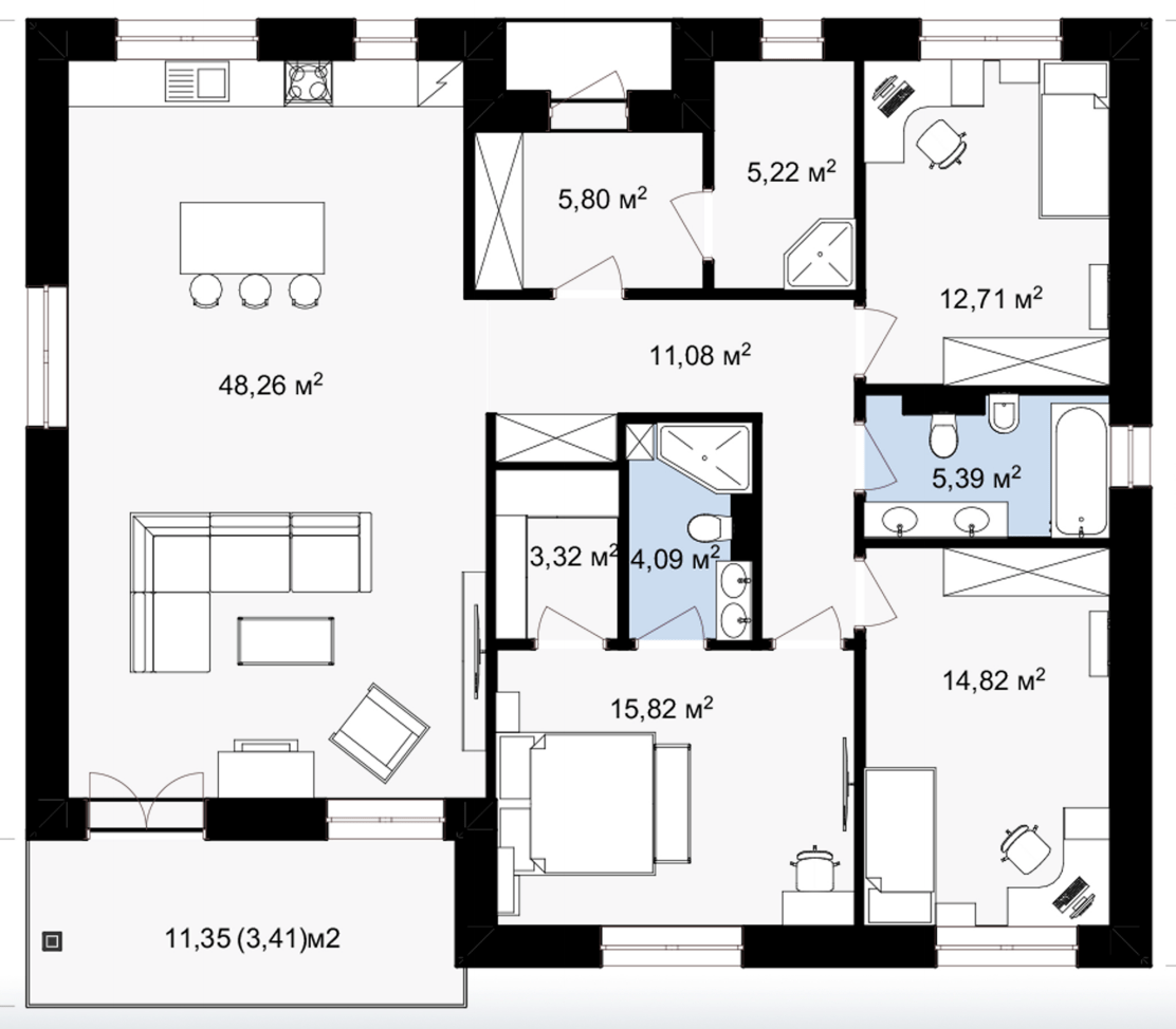 Котедж 129 м² в КМ Sun Coast від 26 512 грн/м², с. Новоолександрівка