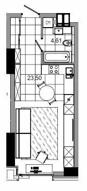 1-комнатная 33.18 м² в МФК MAYAK от 37 450 грн/м², Днепр