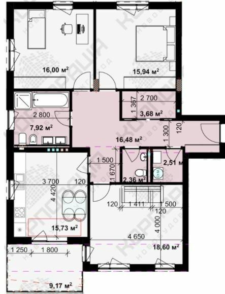 3-кімнатна 101.97 м² в ЖК Bavaria Group від 19 850 грн/м², Ужгород