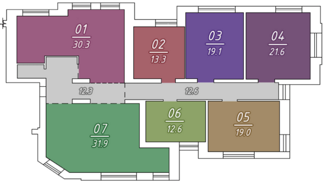 5+ комнат 178.2 м² в КД Парковый от 29 300 грн/м², Полтава