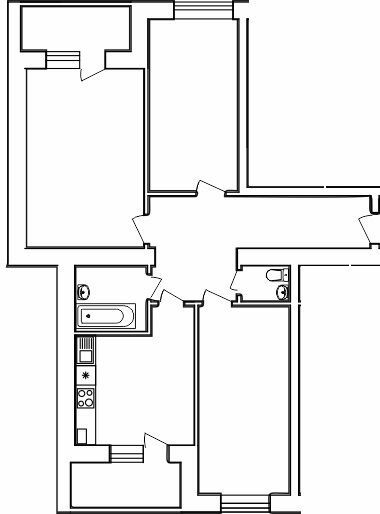 3-комнатная 86.42 м² в ЖК на вул. Володимира Великого, 9 от 14 000 грн/м², Тернополь