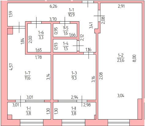 2-комнатная 69.4 м² в ЖК The Loft от 8 500 грн/м², г. Новая Каховка