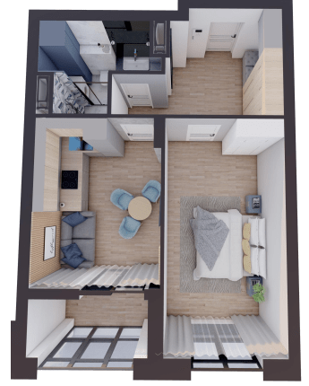 1-комнатная 55.58 м² в ЖК Замкова Брама от 35 450 грн/м², г. Белая Церковь