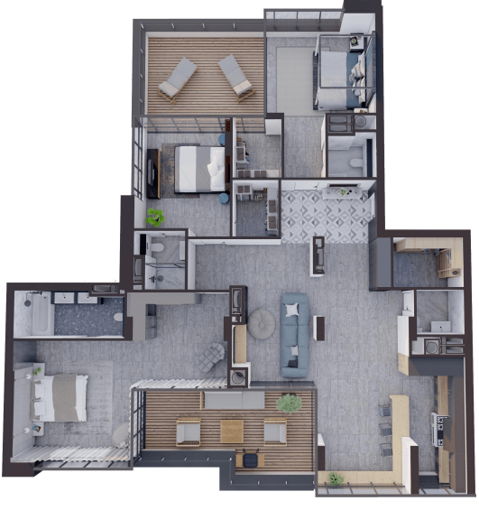 3-кімнатна 174.92 м² в ЖК Замкова Брама від 41 800 грн/м², м. Біла Церква