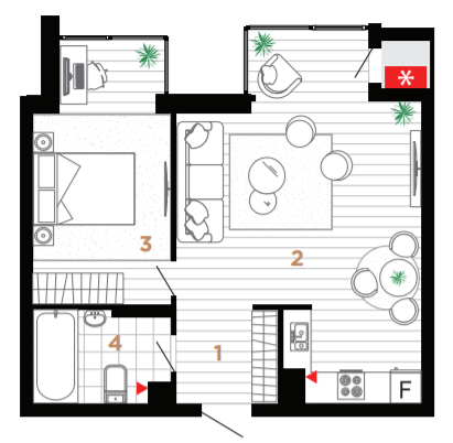 2-комнатная 53 м² в ЖК Manhattan от 31 000 грн/м², Ивано-Франковск