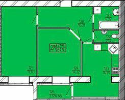 2-кімнатна 64.14 м² в ЖК Амстердам від 17 500 грн/м², Хмельницький