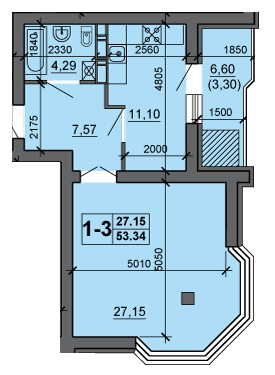 1-комнатная 53.34 м² в ЖК на ул. Сергея Амброса, 35 от 16 700 грн/м², Черкассы