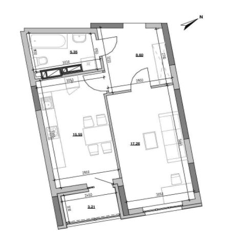 1-комнатная 49.97 м² в ЖК Берег Днепра от 39 973 грн/м², Киев