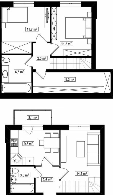 Двухуровневая 73.2 м² в ЖК Амстердам от 18 250 грн/м², с. Белогородка