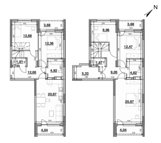 Дворівнева 144.47 м² в ЖК OK`LAND від 26 479 грн/м², Київ