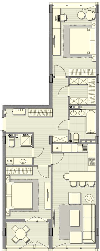 2-кімнатна 87.7 м² в ЖК Luxberry lakes & forest від 36 750 грн/м², смт Козин