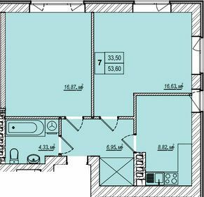 2-кімнатна 53.6 м² в ЖК MANCHESTER PARK від 27 200 грн/м², Київ