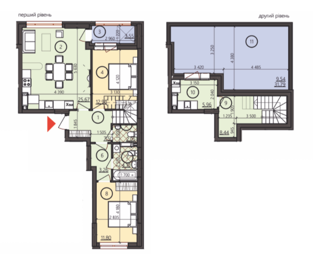 Двухуровневая 94.77 м² в ЖК GENESIS от 32 711 грн/м², Киев