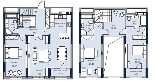 Двухуровневая 151.98 м² в ЖК Новый Автограф от 42 500 грн/м², Киев