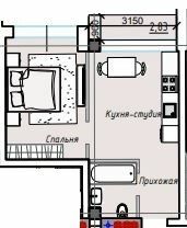 Смарт 32.17 м² в ЖК ITown від 37 950 грн/м², Одеса